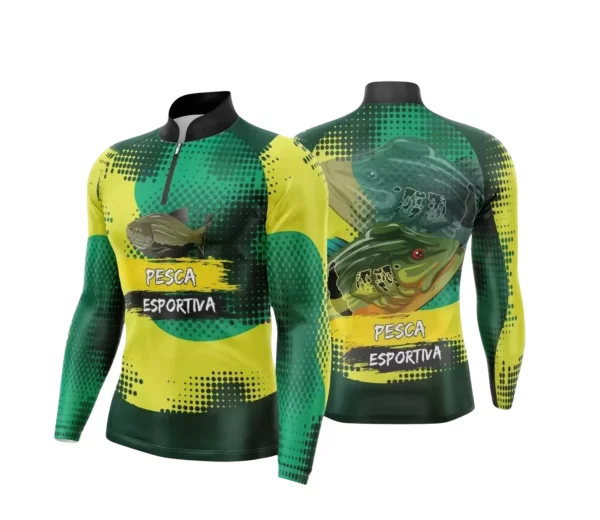 Arte Camiseta de Pesca Esportiva - 2024- 2025 - Templates Prontos