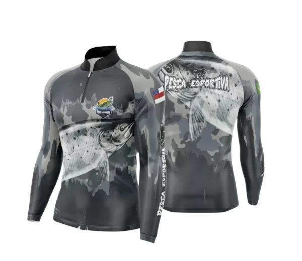 Arte Camiseta de Pesca Esportiva - 2024- 2025 - Templates Prontos