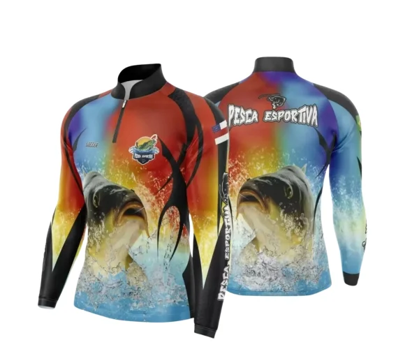 Arte Camiseta de Pesca Esportiva - 2024- 2025 - Templates Prontos