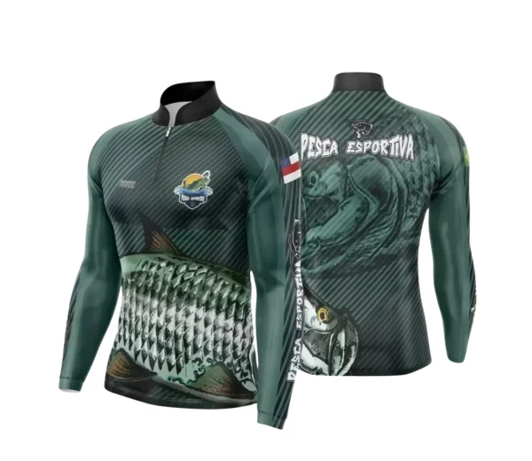 Arte Camiseta de Pesca Esportiva - 2024- 2025 - Templates Prontos