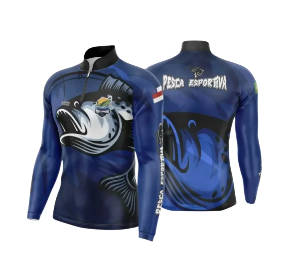 Arte Camiseta de Pesca Esportiva - 2024- 2025 - Templates Prontos