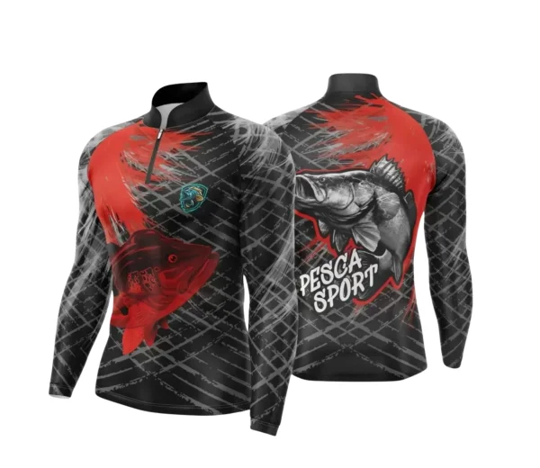Arte Camiseta de Pesca Esportiva - 2024- 2025 - Templates Prontos