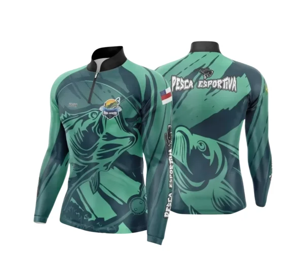 Arte Camiseta de Pesca Esportiva - 2024- 2025 - Templates Prontos