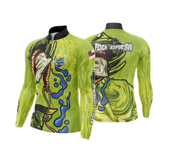 Arte Camiseta de Pesca Esportiva - 2024- 2025 - Templates Prontos