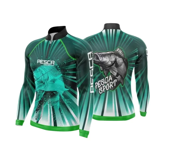 Arte Camiseta de Pesca Esportiva - 2024- 2025 - Templates Prontos