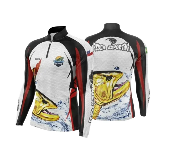 Arte Camiseta de Pesca Esportiva - 2024- 2025 - Templates Prontos