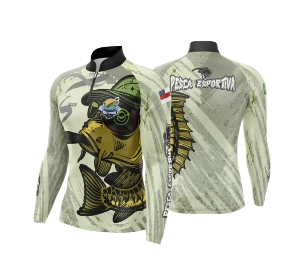 Arte Camiseta de Pesca Esportiva - 2024- 2025 - Templates Prontos