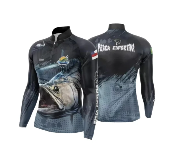 Arte Camiseta de Pesca Esportiva - 2024- 2025 - Templates Prontos