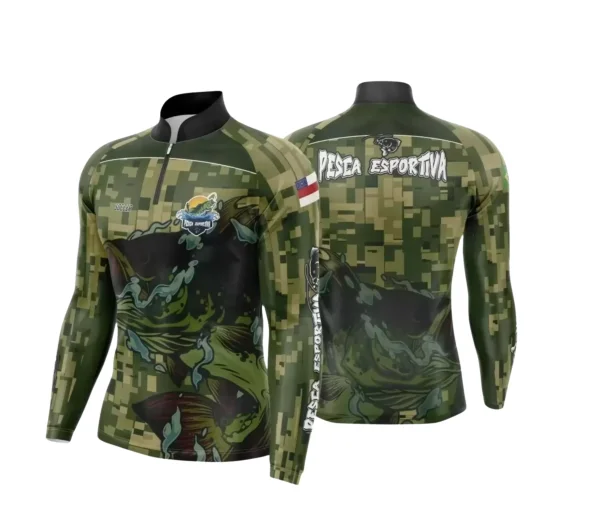 Arte Camiseta de Pesca Esportiva - 2024- 2025 - Templates Prontos