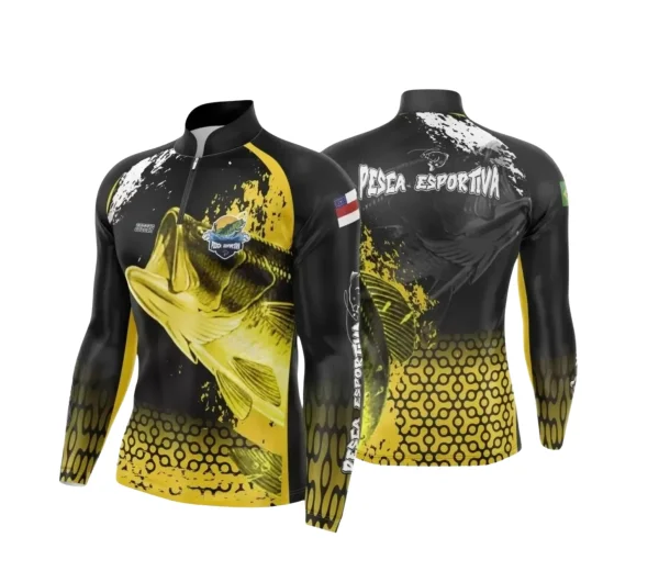 Arte Camiseta de Pesca Esportiva - 2024- 2025 - Templates Prontos