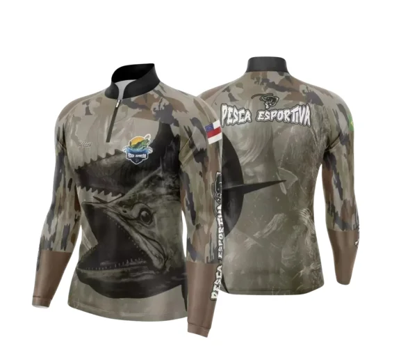 Arte Camiseta de Pesca Esportiva - 2024- 2025 - Templates Prontos