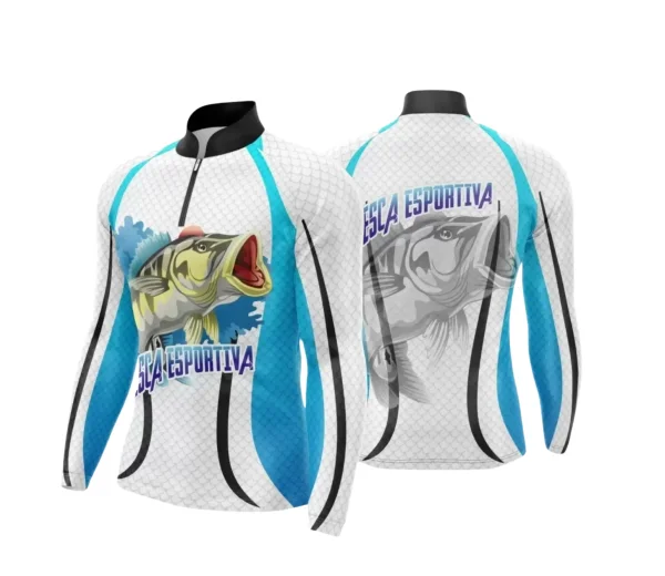 Arte Camiseta de Pesca Esportiva - 2024- 2025 - Templates Prontos