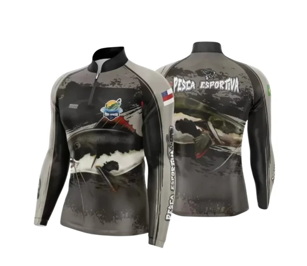 Arte Camiseta de Pesca Esportiva - 2024- 2025 - Templates Prontos