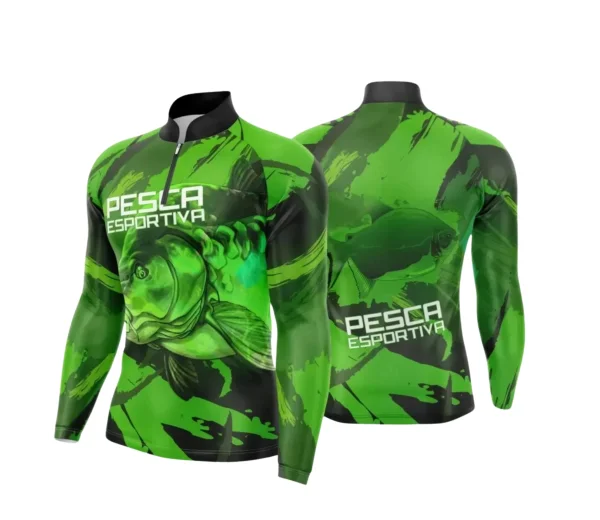 Arte Camiseta de Pesca Esportiva - 2024- 2025 - Templates Prontos