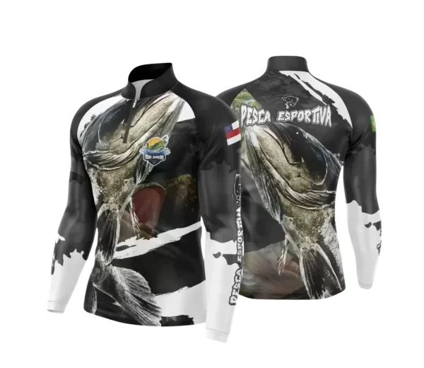 Arte Camiseta de Pesca Esportiva - 2024- 2025 - Templates Prontos