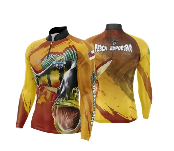 Arte Camiseta de Pesca Esportiva - 2024- 2025 - Templates Prontos