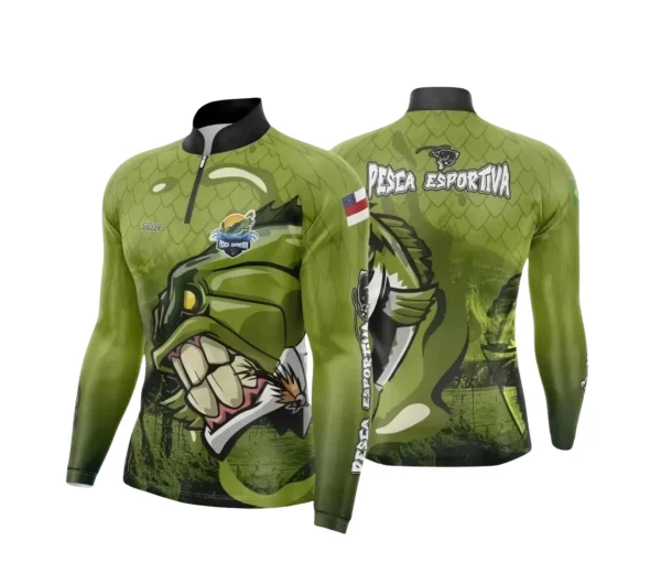 Arte Camiseta de Pesca Esportiva - 2024- 2025 - Templates Prontos