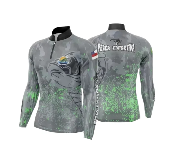 Arte Camiseta de Pesca Esportiva - 2024- 2025 - Templates Prontos