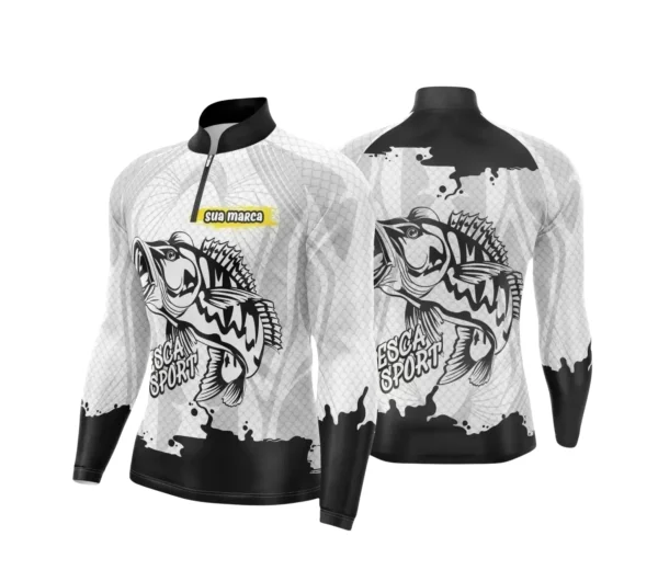 Arte Camiseta de Pesca Esportiva - 2024- 2025 - Templates Prontos