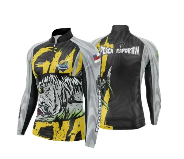 Arte Camiseta de Pesca Esportiva - 2024- 2025 - Templates Prontos