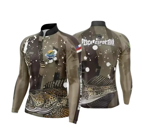 Arte Camiseta de Pesca Esportiva - 2024- 2025 - Templates Prontos