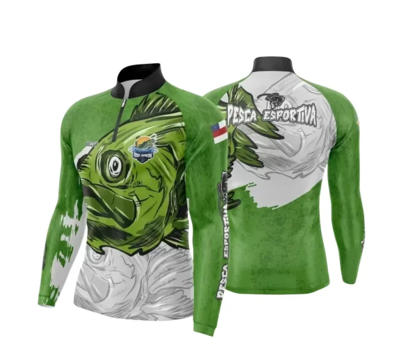 Arte Camiseta de Pesca Esportiva - 2024- 2025 - Templates Prontos