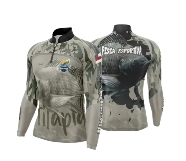 Arte Camiseta de Pesca Esportiva - 2024- 2025 - Templates Prontos