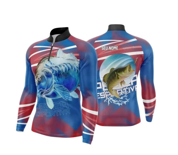 Arte Camiseta de Pesca Esportiva - 2024- 2025 - Templates Prontos