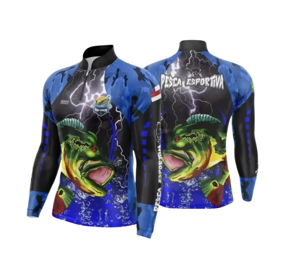 Arte Camiseta de Pesca Esportiva - 2024- 2025 - Templates Prontos