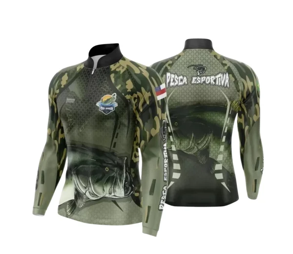 Arte Camiseta de Pesca Esportiva - 2024- 2025 - Templates Prontos