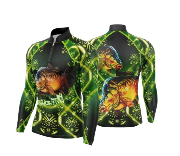 Arte Camiseta de Pesca Esportiva - 2024- 2025 - Templates Prontos