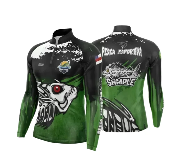Arte Camiseta de Pesca Esportiva - 2024- 2025 - Templates Prontos