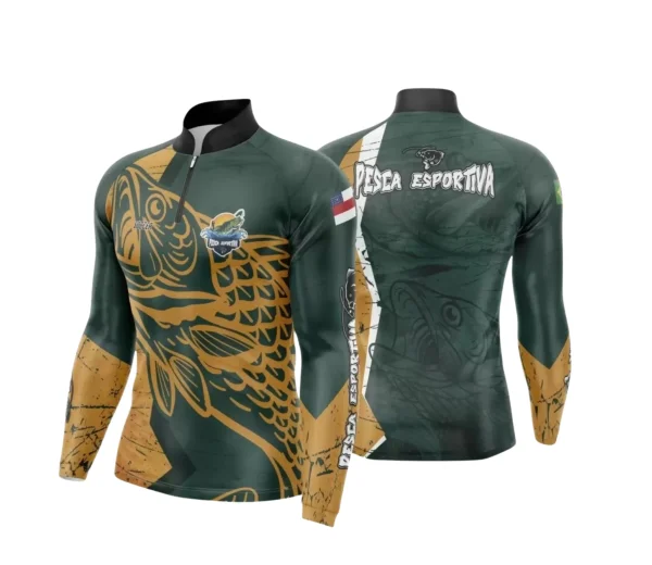 Arte Camiseta de Pesca Esportiva - 2024- 2025 - Templates Prontos
