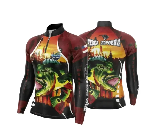 Arte Camiseta de Pesca Esportiva - 2024- 2025 - Templates Prontos