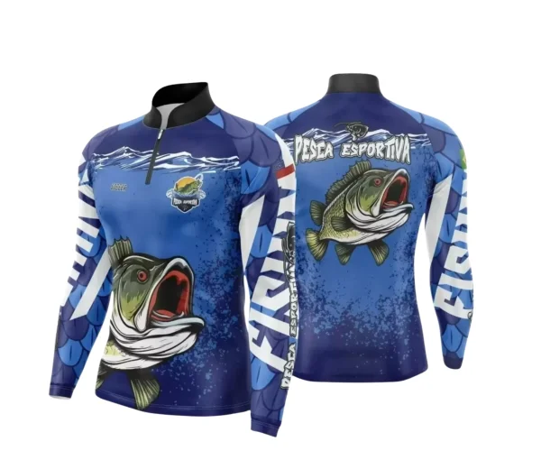 Arte Camiseta de Pesca Esportiva - 2024- 2025 - Templates Prontos