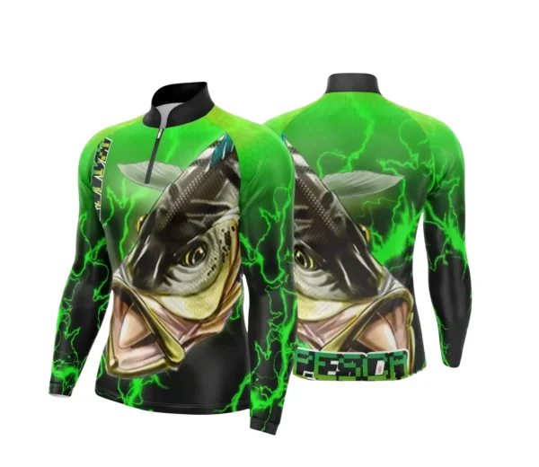 Arte Camiseta de Pesca Esportiva - 2024- 2025 - Templates Prontos