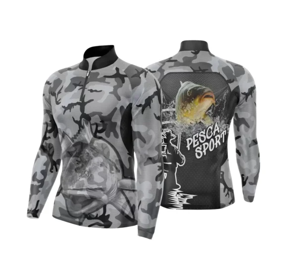 Arte Camiseta de Pesca Esportiva - 2024- 2025 - Templates Prontos