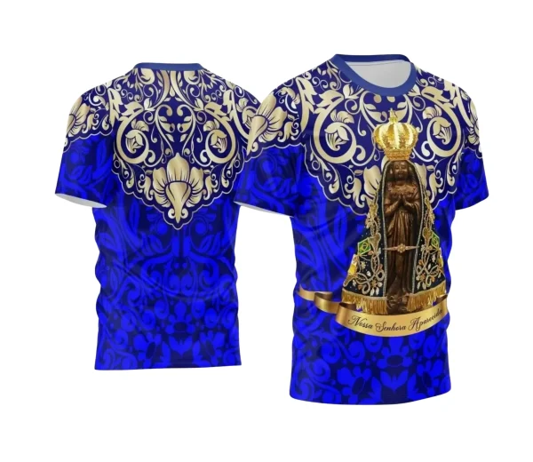 Arte Estampa Camisa 2024 - Religião - Festejo - Nossa Senhora Aparecida 2024 - 2025