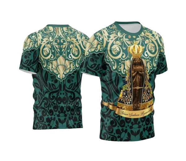 Arte Estampa Camisa 2024 - Religião - Festejo - Nossa Senhora Aparecida 2024 - 2025