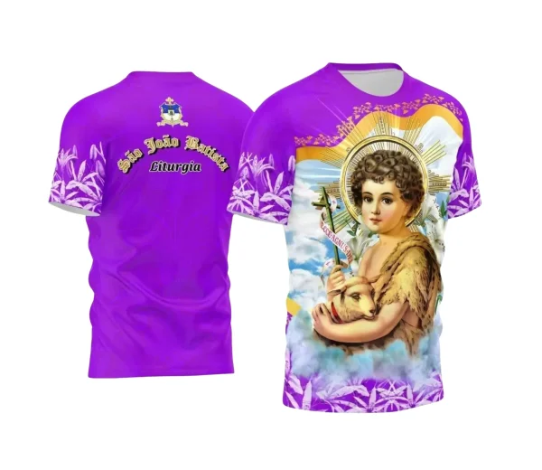 Arte Estampa Camisa 2024 - Religião - Festejo - São João Batista 2024 - 2025