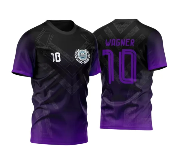 Arte Estampa Camisa Preta e Roxa Vetor - Interclasse 2024 - Jogos Internos 2024 - Pantera
