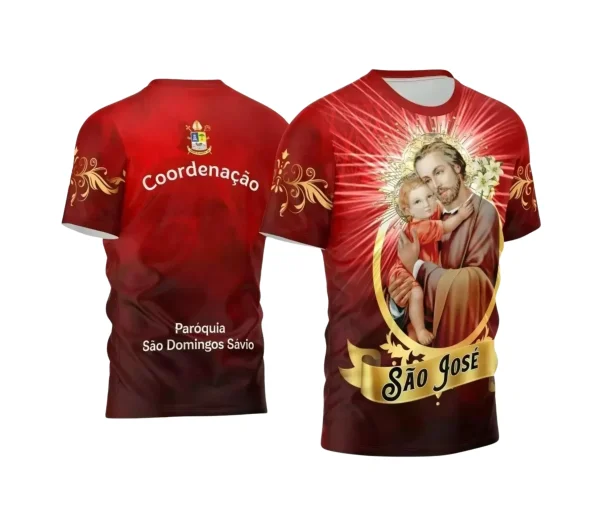 Arte Estampa Camisa - Religião - Festejo - São José - 2024 - 2025