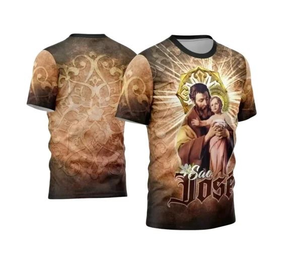 Arte Estampa Camisa - Religião - Festejo - São José - 2024 - 2025