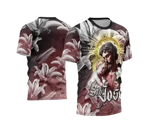 Arte Estampa Camisa - Religião - Festejo - São José - 2024 - 2025