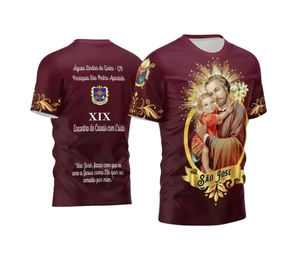 Arte Estampa Camisa - Religião - Festejo - São José - 2024 - 2025