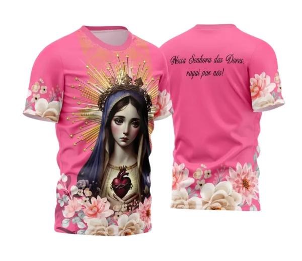 Camisa Religiosa Nossa Senhora das Dores | Doces Desenhos