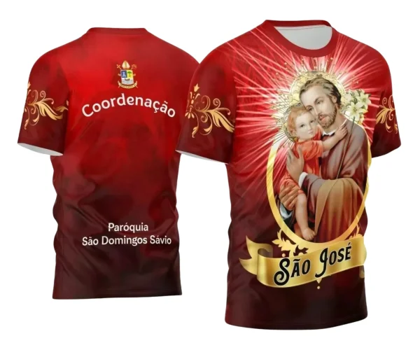 Camisa Religiosa São José para Festejo e Devoção