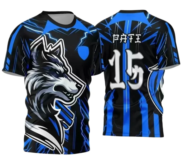 Camisa Interclasse Escolar Tema Lobo | Doces Desenhos