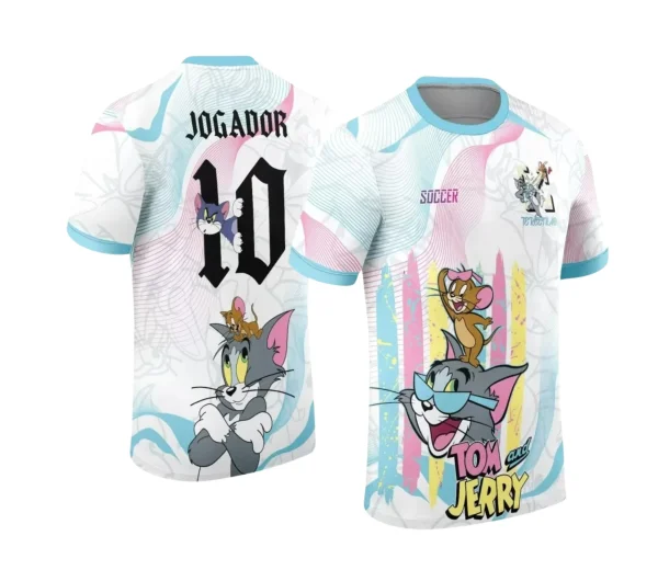 Camisa Interclasse Escolar Tema Tom e Jerry