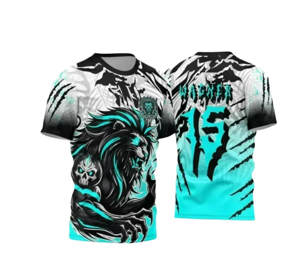 Arte Estampa Camiseta Escolar 2025: Tema Leão para Interclasse